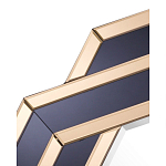 Зеркало восьмиугольное в черно-золотистой раме Pairing варинант исполнения - 2 | Loft Concept в Ульяновске