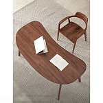 Стол рабочий округлой формы с ящиком  Working Moonnut Table варинант исполнения - 4 | Loft Concept в Ульяновске