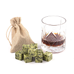 Камни для охлаждения виски из натурального камня змеевик Natural Stone Cube варинант исполнения - 5 | Loft Concept в Ульяновске