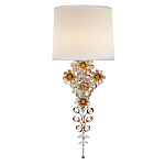 Бра с цветочным основанием и тканевым абажуром Tugella Flower Lamp варинант исполнения - 1 | Loft Concept в Ульяновске