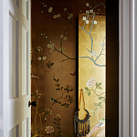 Обои ручная роспись Badminton Deep Rich Gold gilded paper варинант исполнения - 3 | Loft Concept в Ульяновске