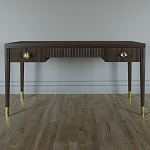 Письменный стол Elsa Dreams Walnut Шпон дерево с двумя ящиками варинант исполнения - 1 | Loft Concept в Ульяновске