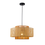 Подвесной светильник с абажуром из плтеного бамбука Light Inside the Cell варинант исполнения - 2 | Loft Concept в Ульяновске