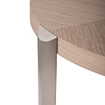 Столик журнальный с низкой круглой столешницей Wood Grain варинант исполнения - 4 | Loft Concept в Ульяновске