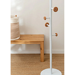 Напольная вешалка из древесины бука Unique Shaped Furniture Floor Hanger White варинант исполнения - 4 | Loft Concept в Ульяновске