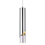 Подвесной светильник Metal Acrylic Tube Chrome Hanging Lamp варинант исполнения - 1 | Loft Concept в Ульяновске