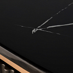 Комод черный округлой формы с рельефным фасадом Black Cut варинант исполнения - 6 | Loft Concept в Ульяновске