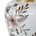 Ваза с нежным цветочным узором в пастельных тонах и крышкой с золотым акцентом Chinoiserie Ceramics варинант исполнения - 3 | Loft Concept в Ульяновске