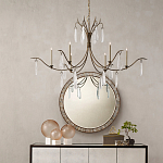 Люстра с прозрачными каплевидными подвесками Elegant Thin Chandelier варинант исполнения - 2 | Loft Concept в Ульяновске