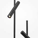 Напольный торшер светодионый черный Lumen Duo варинант исполнения - 3 | Loft Concept в Ульяновске