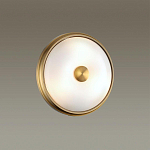 Бра круглое с матовым стеклянным плафоном и металлической окантовкой Soft Halo варинант исполнения - 4 | Loft Concept в Ульяновске