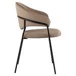 Коричневый стул с обивкой из искусственной замши Alexis варинант исполнения - 3 | Loft Concept в Ульяновске