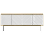 Длинная тумба с зеркальным декором Serena варинант исполнения - 8 | Loft Concept в Ульяновске