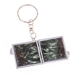 Зеркало брелок складное двухстороннее из натурального камня Серафинит Stone Mirrors варинант исполнения - 6 | Loft Concept в Ульяновске