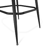 Барный стул со спинкой и подлокотниками на 4-х металлических ножках Douglas Rhombus Синий Велюр варинант исполнения - 4 | Loft Concept в Ульяновске