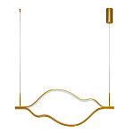 Подвесной светильник волнообразный изогнутый цвета латунь 3000К Spiral Lighting варинант исполнения - 2 | Loft Concept в Ульяновске