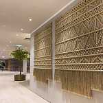 Панно на стену плетеное Макраме бежевый цвет  варинант исполнения - 8 | Loft Concept в Ульяновске