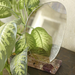 Настольное зеркало с подставкой из эпоксидной смолы с цветами Epoxy Resin Flowers Mirror варинант исполнения - 2 | Loft Concept в Ульяновске