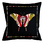 Подушка декоративная бабочка цветной узор Ikat Pattern варинант исполнения - 1 | Loft Concept в Ульяновске