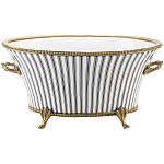 Кашпо Black white stripe варинант исполнения - 1 | Loft Concept в Ульяновске