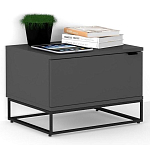 Тумба прикроватная цвета графит с ящиками Strict Lines варинант исполнения - 2 | Loft Concept в Ульяновске