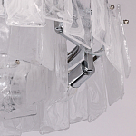 Люстра круглая с подвесными прямоугольными пластинами из стекла Glacier Panels варинант исполнения - 8 | Loft Concept в Ульяновске