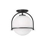 Потолочный светильник с плафоном в форме белого матового шара Hinkley варинант исполнения - 1 | Loft Concept в Ульяновске