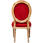 Стул из натурального бука красное с цветным принтом Impressionism in Color варинант исполнения - 2 | Loft Concept в Ульяновске