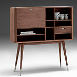 Дизайнерский комод-буфет на высоких ножках с выдвижными ящиками и открытыми полками Joshar варинант исполнения - 1 | Loft Concept в Ульяновске