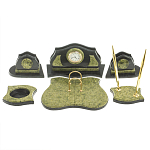 Настольный письменный набор из змеевика из 7-ми элементов Successful Leader варинант исполнения - 1 | Loft Concept в Ульяновске