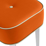 Квадратный мягкий пуф на белых ножках Winton Pouf Square варинант исполнения - 8 | Loft Concept в Ульяновске