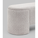 Банкетка Taks букле светло-серый варинант исполнения - 2 | Loft Concept в Ульяновске