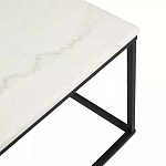 Журнальный столик прямоугольный White Marble Surface варинант исполнения - 4 | Loft Concept в Ульяновске