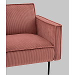 Диван современный вельветовый прямой Worcester Коралл варинант исполнения - 3 | Loft Concept в Ульяновске