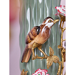 Ваза с птицами и цветами из фарфора с бронзовыми элементами Garden of Eden варинант исполнения - 6 | Loft Concept в Ульяновске