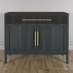 Буфет Primo с двумя ящиками и двумя фасадами Черный дуб варинант исполнения - 2 | Loft Concept в Ульяновске