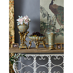 Чаша с орнаментом на бронзовых ножках в виде ангелов Eden Garden варинант исполнения - 9 | Loft Concept в Ульяновске