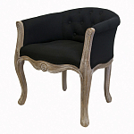 Кресло низкое в стиле прованс Louis French Armchair black flax варинант исполнения - 3 | Loft Concept в Ульяновске