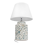 Настольная лампа цилиндрическая с цветочной росписью Lamp Flower Painting варинант исполнения - 4 | Loft Concept в Ульяновске