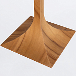 Настольная лампа со скошенным конусовидным абажуром и фигурной ножкой в цвете тик Accord Lighting варинант исполнения - 3 | Loft Concept в Ульяновске