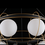 Люстра подвесная круглая с белыми плафонами Martin варинант исполнения - 5 | Loft Concept в Ульяновске