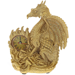 Часы в виде дракона Golden Dragon Clock варинант исполнения - 1 | Loft Concept в Ульяновске