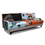 Диван с цветным принтом Qalakabusha Sofa варинант исполнения - 2 | Loft Concept в Ульяновске