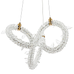 Фигурная люстра украшенная кристаллами из хрусталя Gilbertine Crystals Curly Ring Chandelier S варинант исполнения - 1 | Loft Concept в Ульяновске