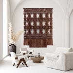 Панно Макраме коричневый цвет  варинант исполнения - 3 | Loft Concept в Ульяновске