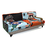 Диван с цветным принтом Qalakabusha Sofa варинант исполнения - 3 | Loft Concept в Ульяновске