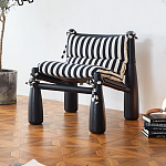 Кресло черно-белое со съемными подушками Celebrity варинант исполнения - 1 | Loft Concept в Ульяновске