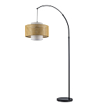 Торшер с декоративным поясом из плетеного бамбука Biuloggicu варинант исполнения - 2 | Loft Concept в Ульяновске