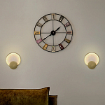 Бра в форме диска из бежевого алебастра Cryptocrystalline Stone варинант исполнения - 3 | Loft Concept в Ульяновске