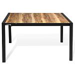 Стол обеденный раздвижной с прямоугольной столешницей на четырех черных ножках Blair варинант исполнения - 2 | Loft Concept в Ульяновске